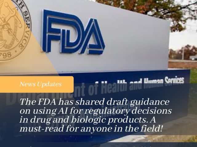 The FDA has shared draft guidance on using Al for regulatory decisions in drug and biologic products